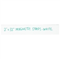Picture of 2" x 12" White Warehouse Labels - Magnetic Strips