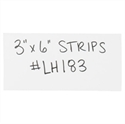 Picture of 3" x 6" White Warehouse Labels - Magnetic Strips