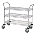 Picture of 36" x 18" x 38" - 3 Shelf Heavy-Duty Wire Cart