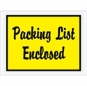 Picture of 4 1/2" x 6" Yellow "Packing List Enclosed" Envelopes