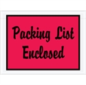 Picture of 4 1/2" x 6" Red "Packing List Enclosed" Envelopes