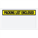Picture of 5 1/2" x 10" Yellow "Packing List Enclosed" Envelopes