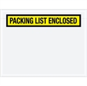 Picture of 7" x 5 1/2" Yellow "Packing List Enclosed" Envelopes