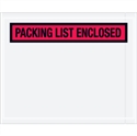 Picture of 4 1/2" x 5 1/2" Red "Packing List Enclosed" Envelopes