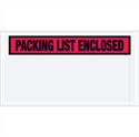 Picture of 5 1/2" x 10" Red "Packing List Enclosed" Envelopes
