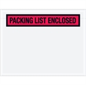 Picture of 7" x 5 1/2" Red "Packing List Enclosed" Envelopes