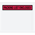 Picture of 7" x 6" Red "Packing List Enclosed" Envelopes