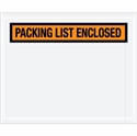 Picture of 4 1/2" x 5 1/2" Orange "Packing List Enclosed" Envelopes