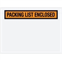 Picture of 4 1/2" x 6" Orange "Packing List Enclosed" Envelopes