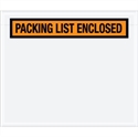 Picture of 6 1/2" x 5" Orange "Packing List Enclosed" Envelopes