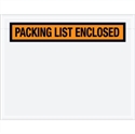 Picture of 7" x 5 1/2" Orange "Packing List Enclosed" Envelopes