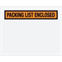 Picture of 7" x 5 1/2" Orange "Packing List Enclosed" Envelopes