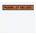 Picture of 7" x 6" Orange "Packing List Enclosed" Envelopes