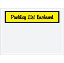Picture of 4 1/2" x 6" Yellow "Packing List Enclosed" Envelopes