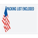 Picture of 7" x 5 1/2" U.S.A. Flag "Packing List Enclosed" Envelopes