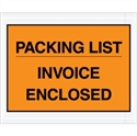 Picture of 4 1/2" x 5 1/2" Orange "Packing List/Invoice Enclosed" Envelopes
