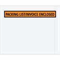 Picture of 4 1/2" x 5 1/2" Orange "Packing List/Invoice Enclosed" Envelopes