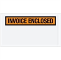 Picture of 5 1/2" x 10" Orange "Invoice Enclosed" Envelopes