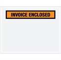 Picture of 7" x 5 1/2" Orange "Invoice Enclosed" Envelopes