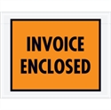 Picture of 7" x 5 1/2" Orange "Invoice Enclosed" Envelopes