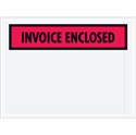 Picture of 4 1/2" x 6" Red "Invoice Enclosed" Envelopes
