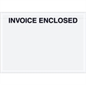 Picture of 7" x 5" Clear Face "Invoice Enclosed" Envelopes