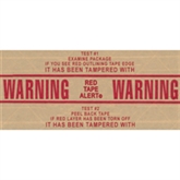 Picture of 3 3/16" x 450' - "Red Alert" Central - 270 Pre-Printed Reinforced Tape