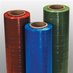 Colored-Tinted Hand Stretch Film Picture for category <p>Cast Stretch Film releases from the roll smoothly reducing warehouse noise up to 75%.</p>
<ul>
<li>Great for inventory control, carrier identification, or to call attention to shipments.</li>
<li>Film stretches up to 250%.</li>
<li>Great for use on uniform loads.</li>
<li>80 Gauge for loads up to 2,500 lbs.</li>
<li>Dispensers</li>
</ul>