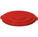 Picture of 32 Gallon Brute® Container Flat Lid - Red