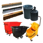Janitorial Supplies Picture for category <p align="Justify"><strong>Janitorial supplies</strong> are used to keep our environment clean and tidy and to protect us from harmful diseases. These supplies commonly include business essentials that are re-stocked, such as bathroom cleaners, disinfectants and disposal wipes.<br /><br /> It also includes personal care items, such as paper towels, sanitizers and hand soap and from the maintenance side it includes products like liners, recycling containers and trash cans. We stock a variety of these quality branded products which can make your work and home environment free of dirt and dust.</p>