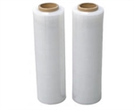 Cast Hand Stretch Film Picture for category <p>Cast Stretch Film releases from the roll smoothly reducing warehouse noise up to 75%.</p>
<ul>
<li>Film stretches up to 250%.</li>
<li>Ultra clear film makes bar codes and other important information easy to read.</li>
<li>Great for use on uniform loads.</li>
<li>60 Gauge for loads up to 1,600 lbs.</li>
<li>70 Gauge for loads up to 2,000 lbs.</li>
<li>80 Gauge for loads up to 2,500 lbs.</li>
<li>90 Gauge for loads up to 3,000 lbs.</li>
<li>120 Gauge for loads up to 4,000 lbs.</li>
<li>Dispensers</li>
</ul>