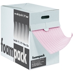 Picture for category Anti-static air foam in a convenient dispensing carton.<ul><li>Quality 1/8" pink anti-static foam.</li><li>Cross-perforated every 12" for easy tear off.</li><li>Portable around the workplace.</li><li>Great for workstation use.</li></ul>